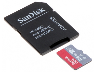 KARTA PAMIĘCI SD-MICRO-10/256-SANDISK microSD UHS-I, SDXC 256&nbsp;GB SANDISK