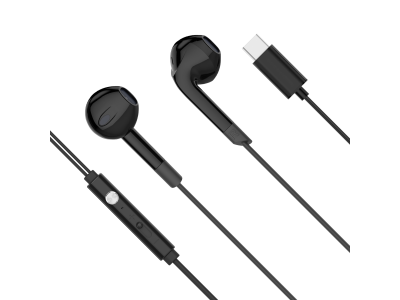 Słuchawki douszne z mikrofonem na USB-C Kruger&amp;Matz C2 czarne