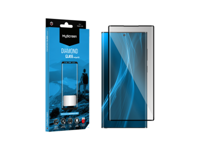 Szkło ochronne MyScreen DIAMOND GLASS edge3D czarne Samsung Galaxy S22 Ultra
